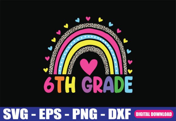 6th Grade Teacher Rainbow Back to School