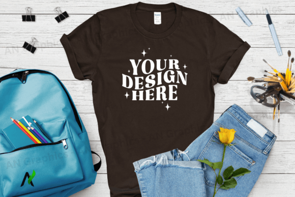 Back to School Gildan 5000 Mockup - 0158: A Versatile Tool for T-Shirt Designers