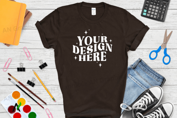 Back to School Gildan 5000 Mockup - 0228: A Professional Tool for T-Shirt Designers