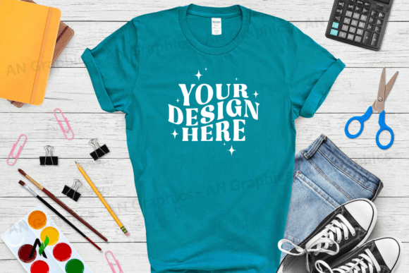 Back to School Gildan 5000 Mockup - 0275: Elevating Your T-Shirt Design Game