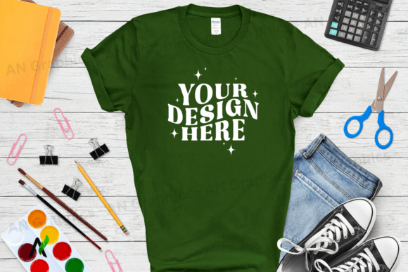 Back to School Gildan 5000 Mockup - 0276: A Must-Have for T-Shirt Designers